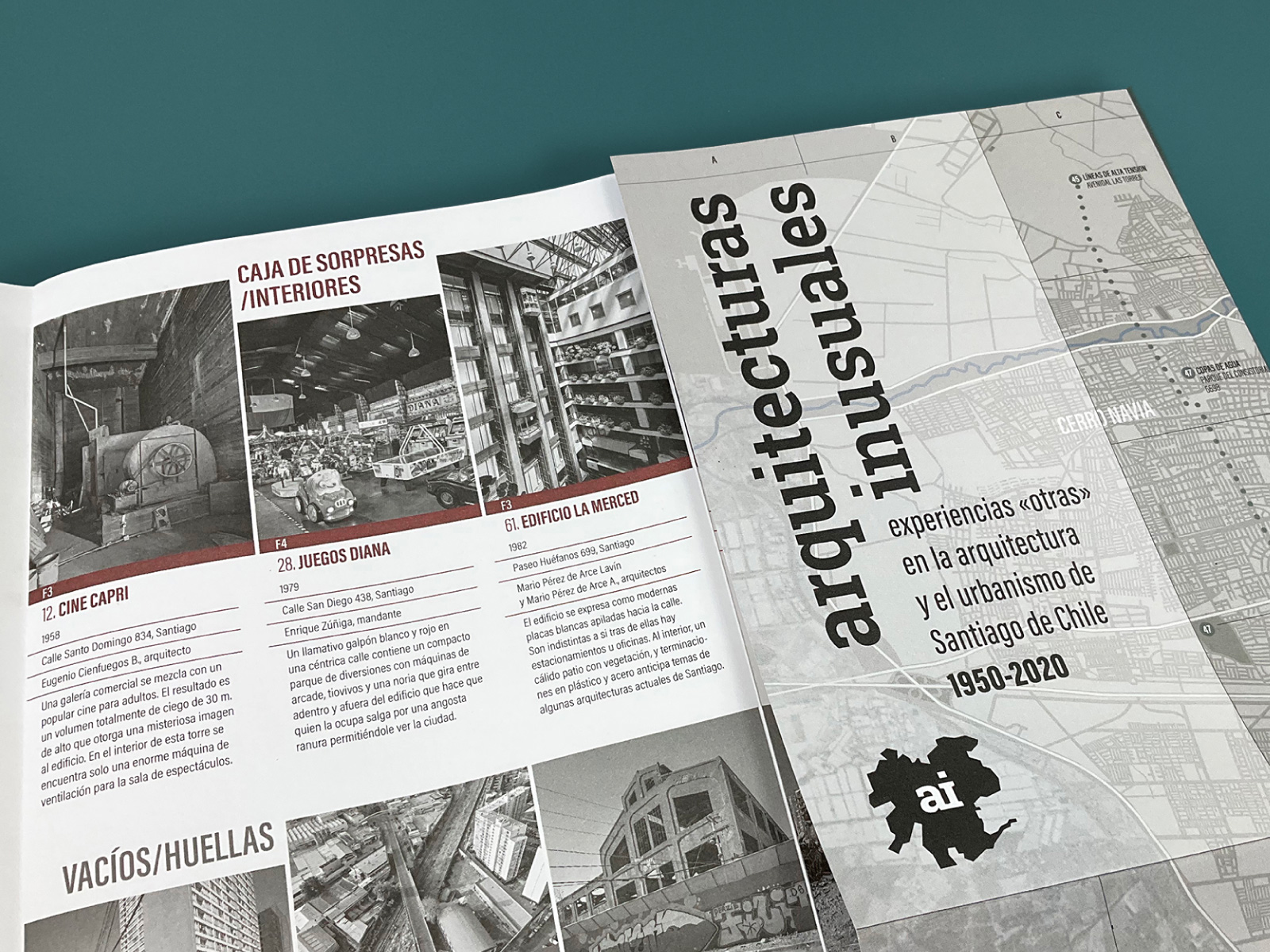 Arquitecturas inusuales . mapa desplegable