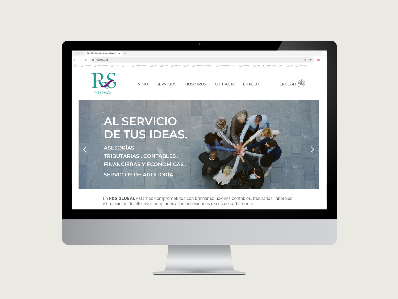 R&S_03_1600x1200px Diseño de página web dentro del proyecto de refrescamiento de logotipo de R&S global bajo los conceptos eficiente, clásico y muy actual