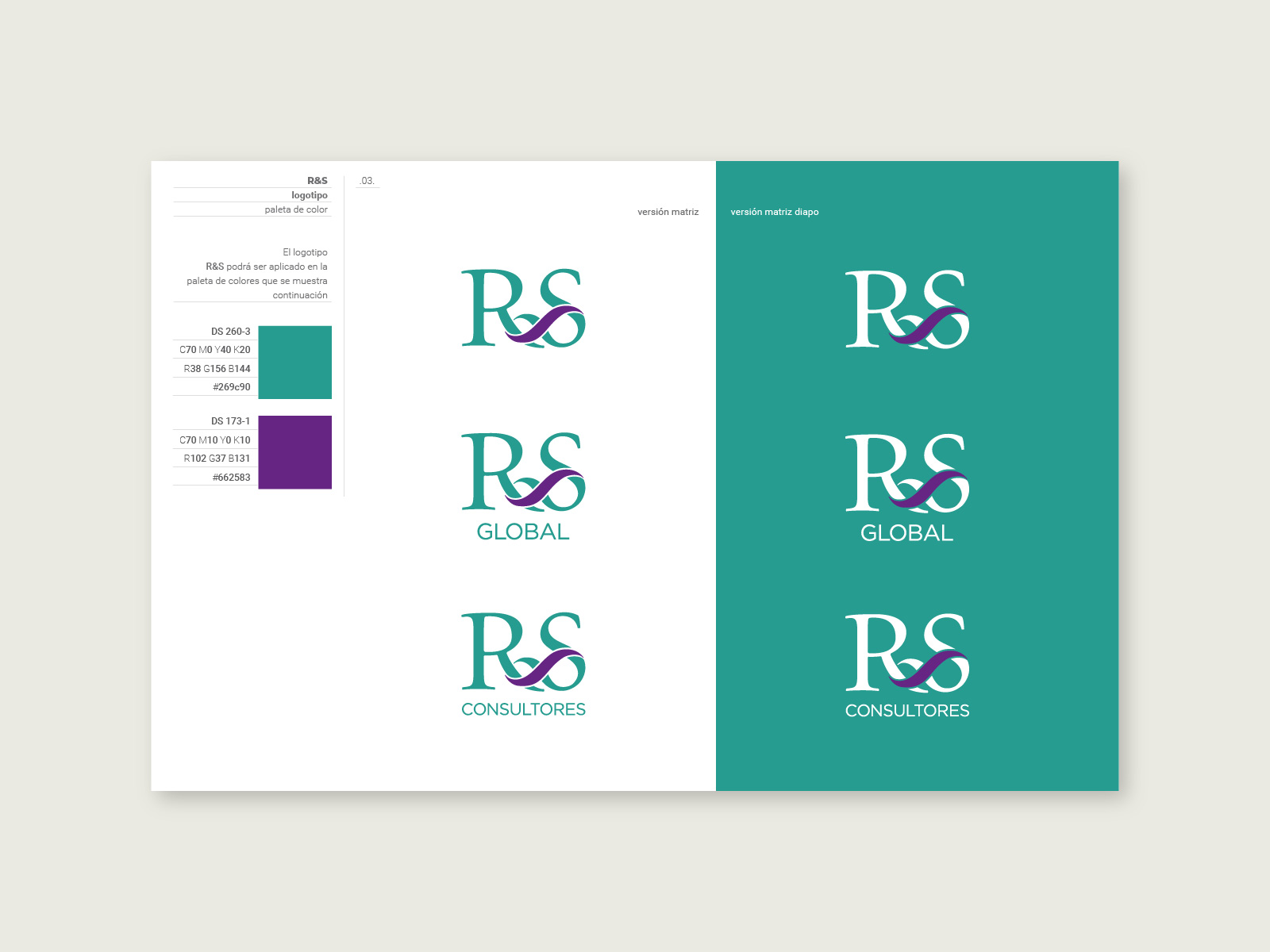 R&S_06_1600x1200px Diseño de manual de marca o lineamientos gráficos del proyecto de refrescamiento de logotipo de R&S global bajo los conceptos eficiente, clásico y muy actual