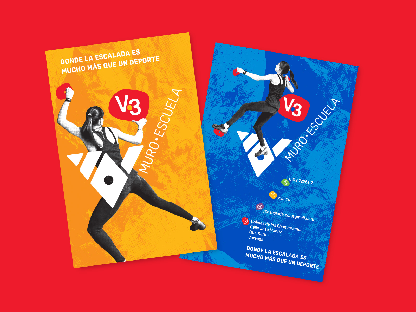 V3-01_1600x1200px diseño de material informativo para muro-escuela de escalada, propusimos una imagen colorida y muy urbana destacando la imagen femenina para incentivar la participación de niñas y muchachas en este deporte