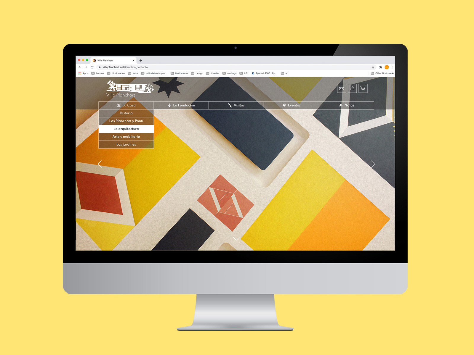 VPwww_02_1600x1200px diseño de logotipo y sistema de identidad visual para Villa Planchart de Gio Ponti. Manual de lineamientos gráficos, web, infografía. diseño elena terife, Iván González Viso / banda gráfica