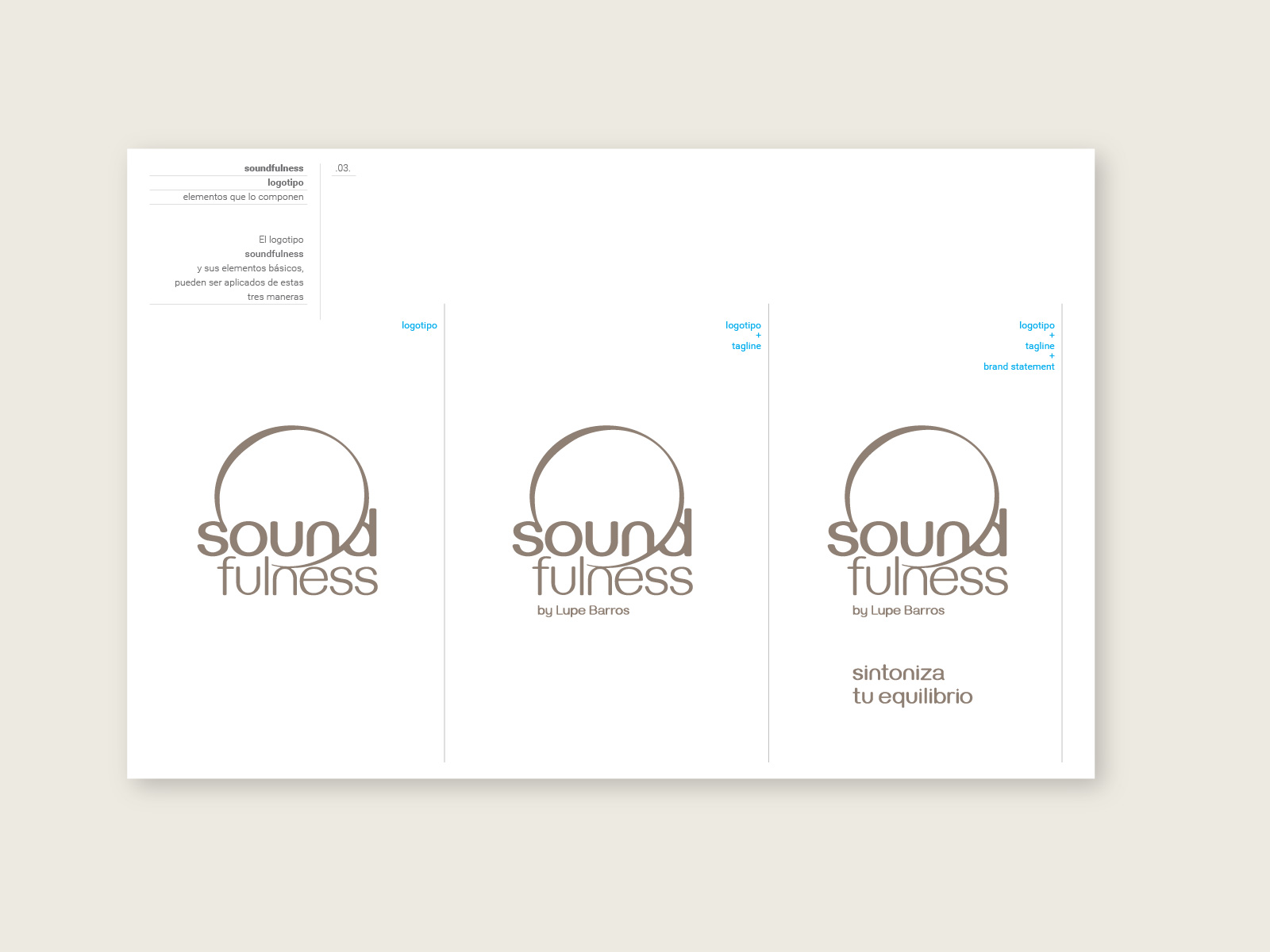 soundfulness_06_1600x1200px diseño de identidad visual. logotipo, manual de lineamientos gráficos, papelería, brand statement