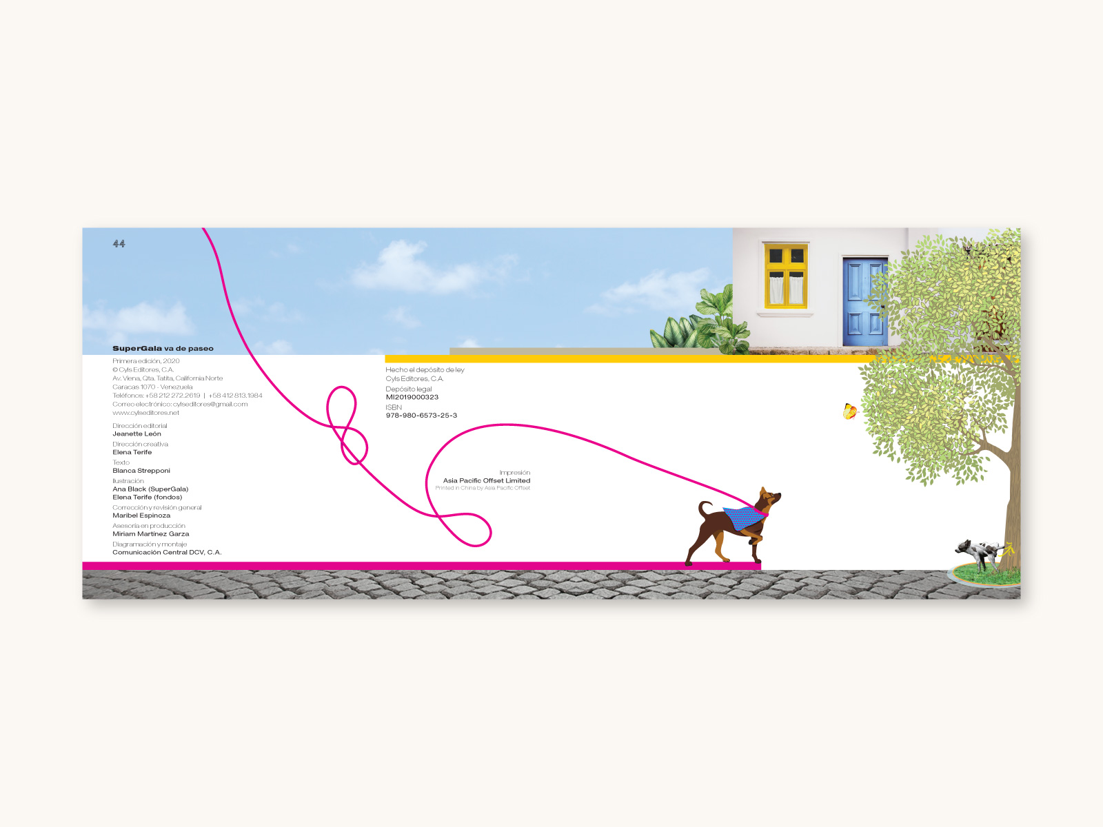 superGala_08_1600x1200px dirección creativa, diagramación, ilustración de libro para niños Súper Gala va de paseo. cyls editores, autora Blanca Strepponi, ilustradoras Ana Black y Elena Terife.